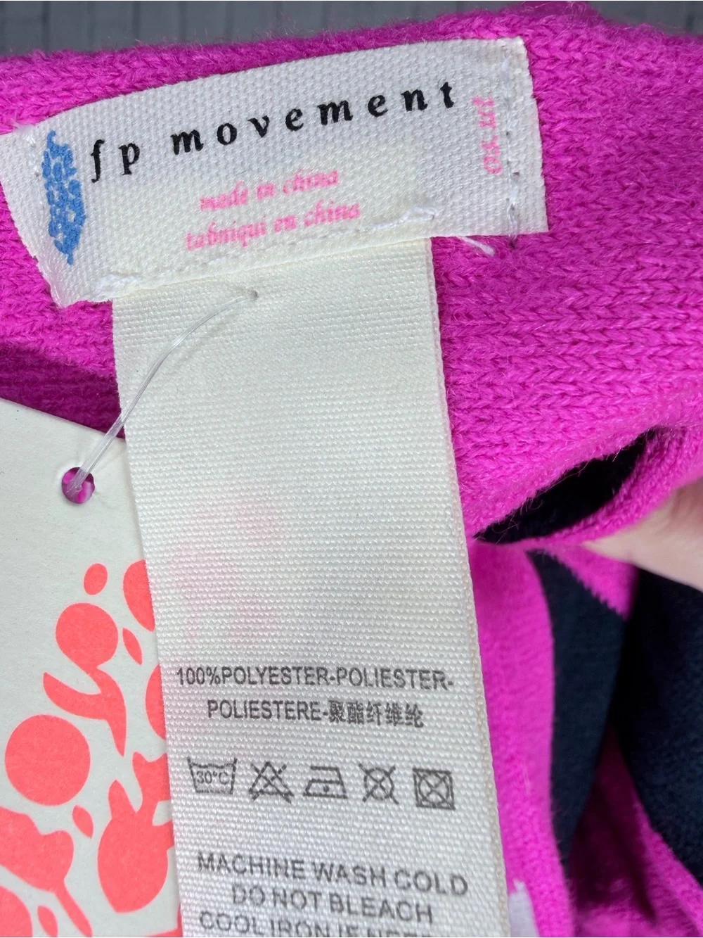 💗 Free People Movement Element Varsity Scarf Candy Pink NWT